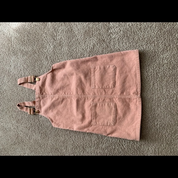 Osh Kosh Pink Cord Two pocket Overall skirt - Picture 2 of 2